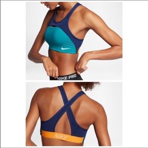 Nike Pro Classic Swoosh Bra Padded Training- Small